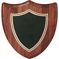 8in Walnut Shield Plaque