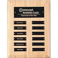 12in x 9in Bamboo Perpetual Plaque - 12 Plates