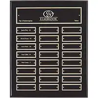 15in x 12in Black Gloss Perpetual Plaque - 24 Plates