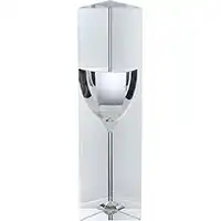 8in  Signature Clear Crystal Wine Glass Award