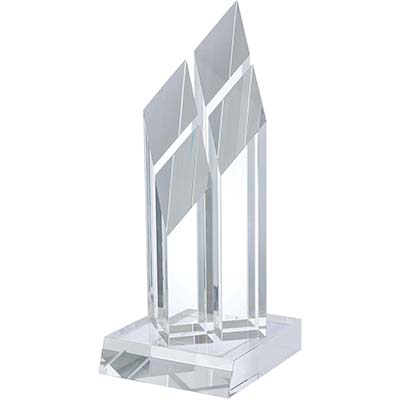 12.5in Clear Crystal Rising Star Award