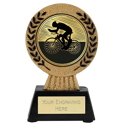 Gold Laurel Hero Cycling Trophy 115mm