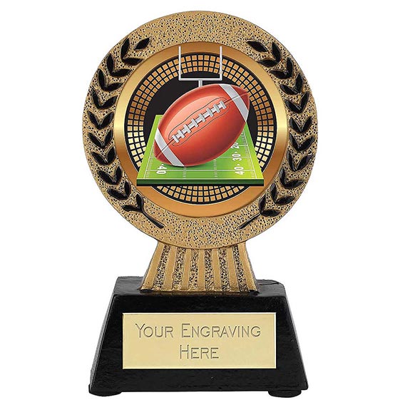 Gold Laurel Hero American Football Trophy 115mm