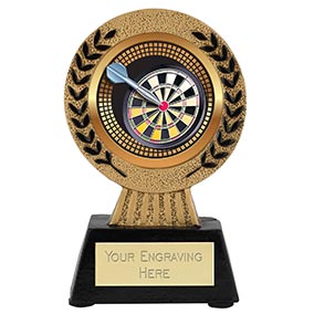 Gold Laurel Hero Darts Trophy 115mm