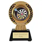 Gold Laurel Hero Darts Trophy 115mm