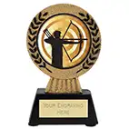 Gold Laurel Hero Archery Male Trophy 115mm