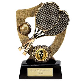 175mm Celebration Shield Tennis Trophy