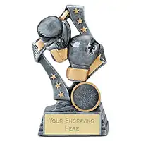 Flag Boxing Trophy 17cm