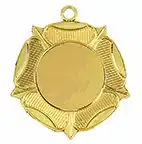 Gold Tudor Rose 50mm Medal