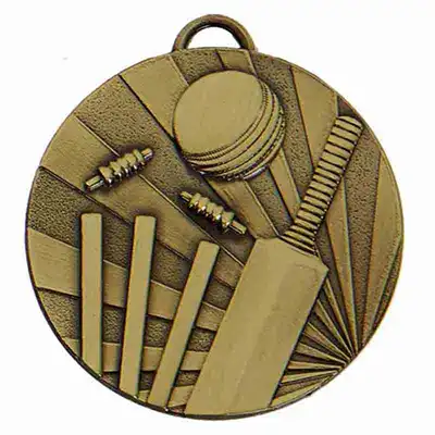 Bronze Target Cricket Medal 50mm