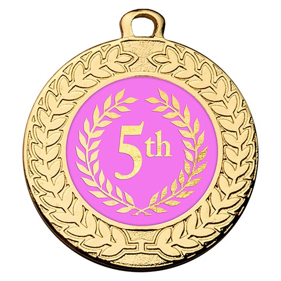 5th Place Gold Medal 40mm