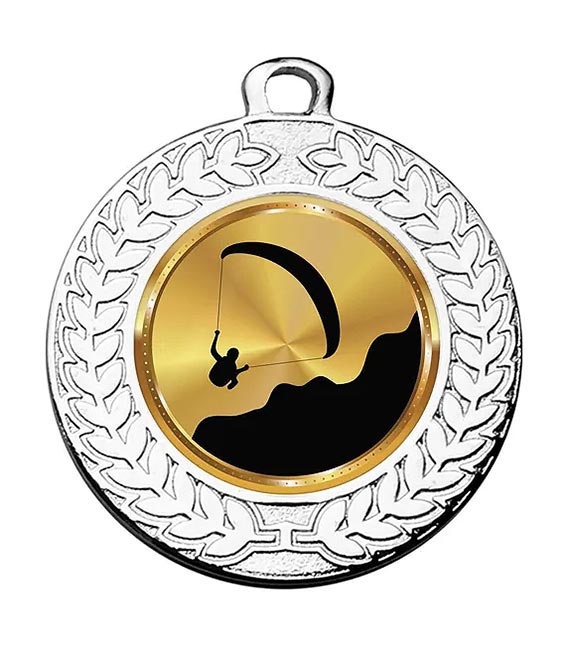 Paragliding Silver Medal 40mm