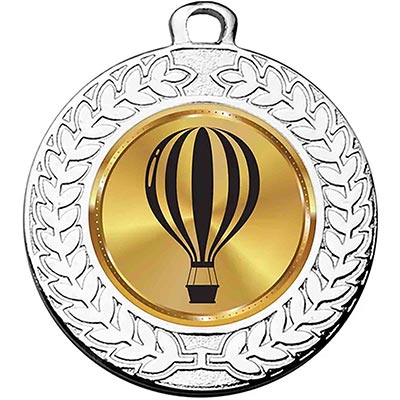 Hot Air Ballon Silver Medal 40mm