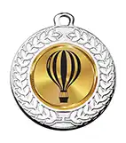 Hot Air Ballon Silver Medal 40mm