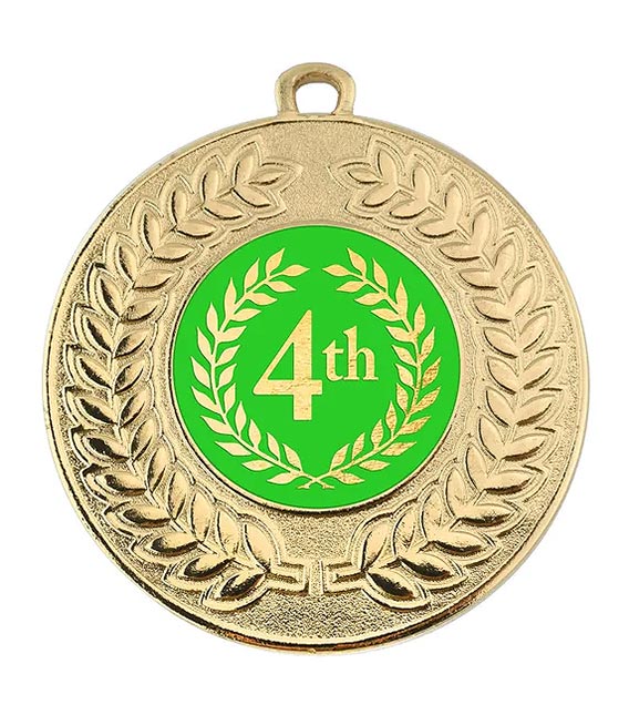 4th Place Gold Medal 50mm