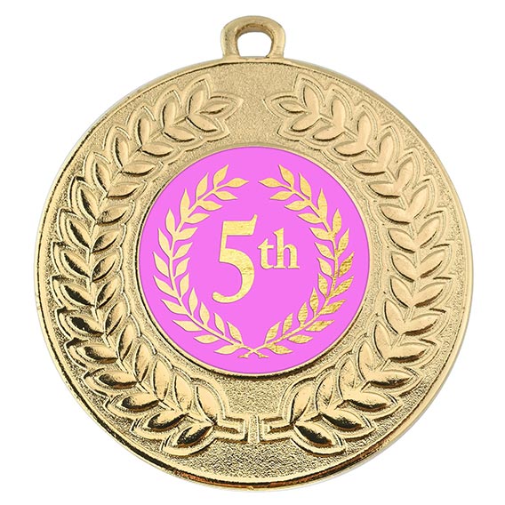 5th Place Gold Medal 50mm