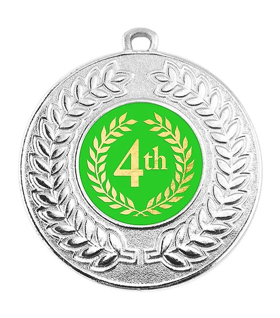 4th Place Silver Medal 50mm