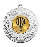 Hot Air Ballon Silver Medal 50mm