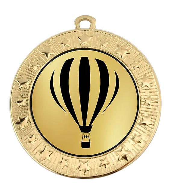 Hot Air Balloon Gold Medal 70mm