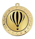 Hot Air Balloon Gold Medal 70mm