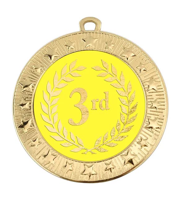 3rd Place Gold Medal 70mm