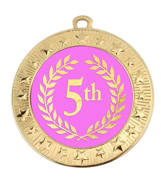 5th Place Gold Medal 70mm