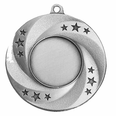 Silver Twirl Medal 50mm *