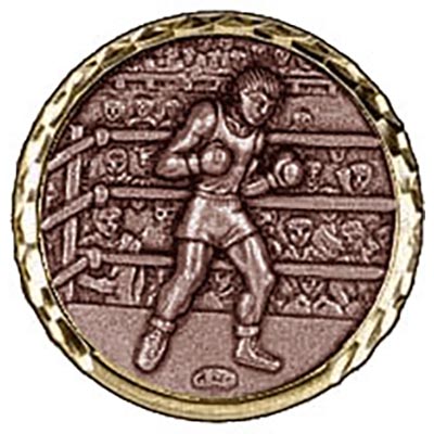 Bronze Boxing Medals 87mm
