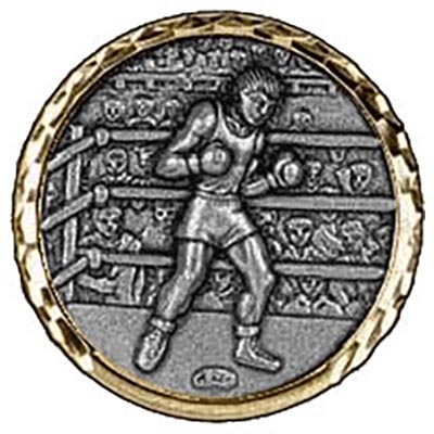 Silver Boxing Medals 60mm