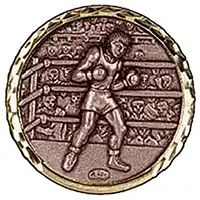 Bronze Boxing Medals 87mm