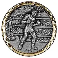 Silver Boxing Medals 87mm