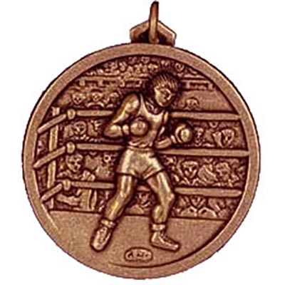 Bronze Boxing Medals 56mm