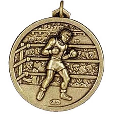 Gold Boxing Medals 56mm