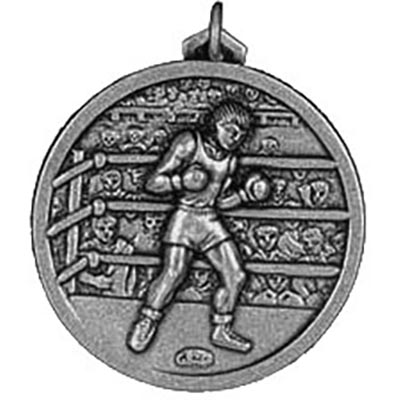 Silver Boxing Medals 56mm