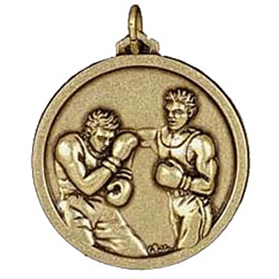 Gold Boxing Medals 38mm