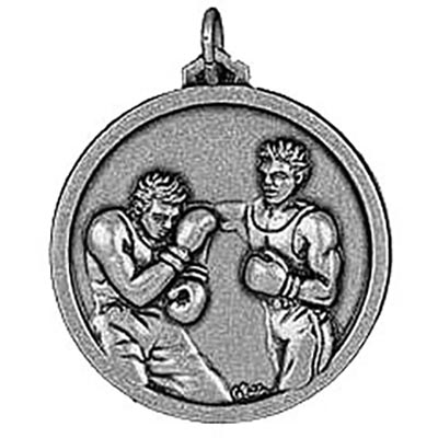 Silver Boxing Medals 38mm