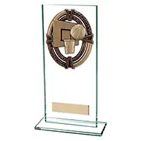 180mm Maverick Legacy Glass Basketball Award