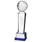 220mm Tribute Crystal Cricket Award