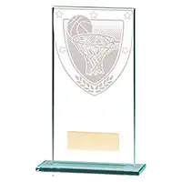 160mm Millenium Glass Basketball Award