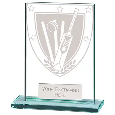 125mm Millenium Glass Cricket Award