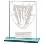 110mm Millenium Glass Cricket Award