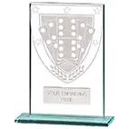 125mm Millenium Glass Dominoes Award