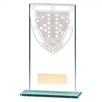 160mm Millenium Glass Dominoes Award
