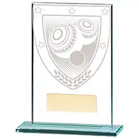 Millenium Glass Lawn Bowls Award 125mm