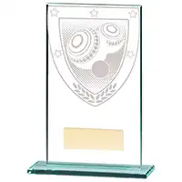 Millenium Glass Lawn Bowls Award 140mm