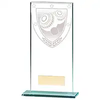 Millenium Glass Lawn Bowls Award 180mm