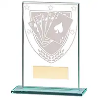 125mm Millenium Glass Poker Award