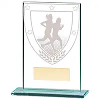 125mm Millenium Glass Running Award