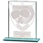 110mm Millenium Glass Table Tennis Award