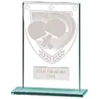 125mm Millenium Glass Table Tennis Award
